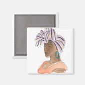 Aimant Femme forte et belle (Recto/Verso)