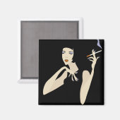 Aimant Femme fumeuse (Recto/Verso)