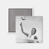Aimant Femme Jouant Au Tennis 2 (Recto/Verso)