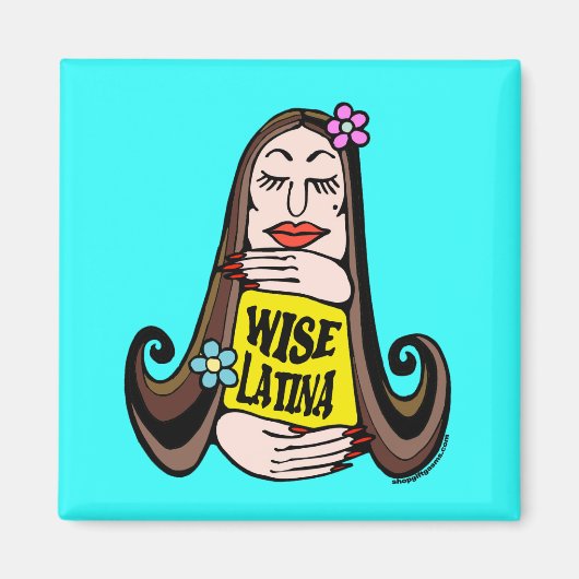 Aimant Femme Latina sage (Devant)