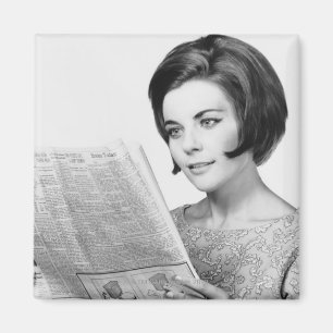 Aimant Femme Lecture journal