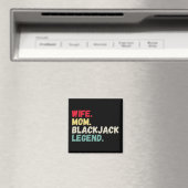 Aimant Femme Maman blackjack légende cartes 21 rétro vint (In Situ (Lave-vaisselle))