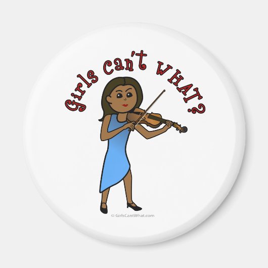 Aimant Femme noire jouant du violon (Devant)