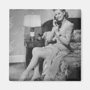 Aimant Femme parlant au téléphone