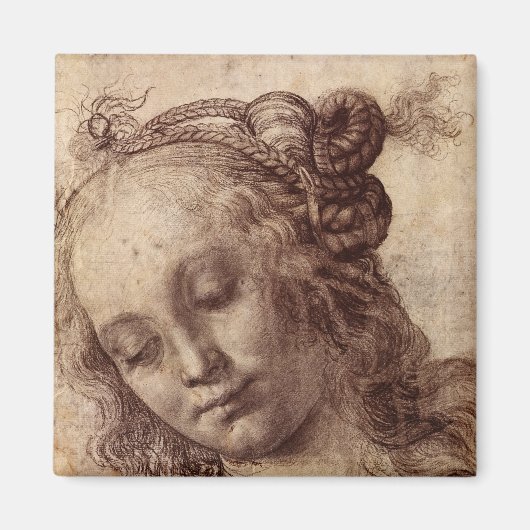 Aimant Femme regardant vers le bas (Devant)