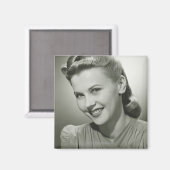 Aimant Femme souriante 2 (Recto/Verso)