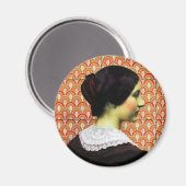 Aimant femme vintage (Recto/Verso)