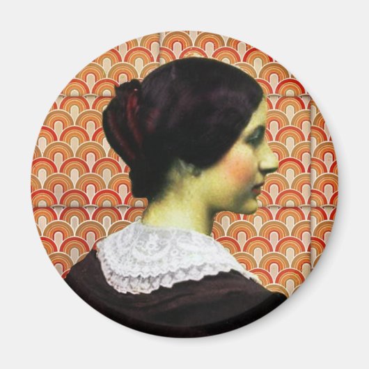 Aimant femme vintage (Devant)