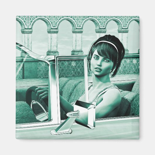 Aimant Femme Vintage (Devant)