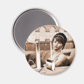 Aimant Femme Vintage (Recto/Verso)