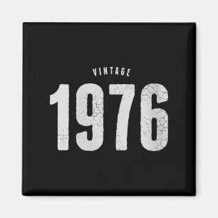 Aimant Femme vintage 1976 classique rétro 50e anniversair
