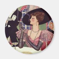 Femme vintage buvant la cigarette de tabagisme de