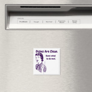 Aimant Femme vintage des années 50 modèle drôle et sarcas