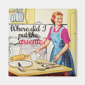 Aimant Femme Vintage meurtrière kitsch des années 1950