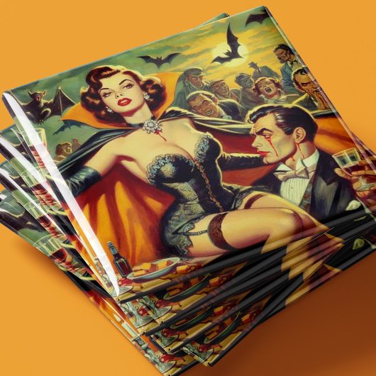 Aimant Femme vintage Vampire