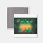 Aimant femmes africaines joyeux kwanzaa (Recto/Verso)