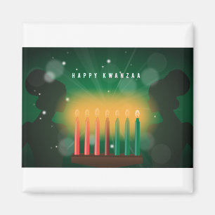 Aimant femmes africaines joyeux kwanzaa
