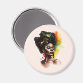 Aimant Femmes afro-américaines autonomes (2) (Recto/Verso)