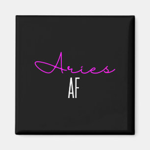 Aimant Femmes Bélier Af Rose Écriture _ Drôle Zodiaque Bé