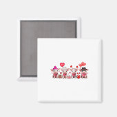 Aimant Femmes Cochons de Saint Valentin Fête de la Ferme (Recto/Verso)