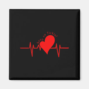Aimant Femmes Continuez À Tickin! Ekg Battement De Coeur