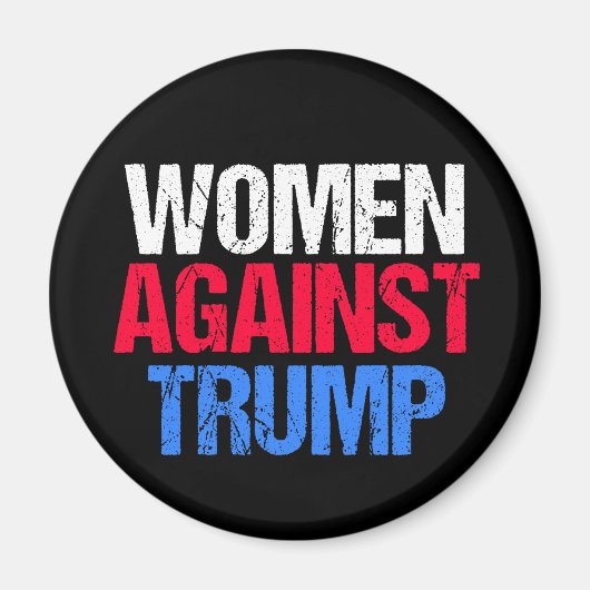 Aimant Femmes contre Trump 2024 Élections noir (Devant)