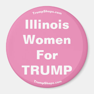 Aimant Femmes de l'Illinois pour l'aimant rose TRUMP