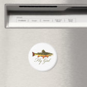 Aimant Femmes de pêche à la mouche (In Situ (Lave-vaisselle))
