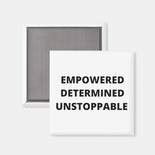 Aimant Femmes déterminées et imparables (Recto/Verso)