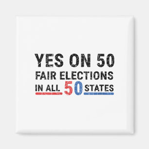 Aimant Femmes Drôle Oui Sur 50 Élections Équitables Dans 