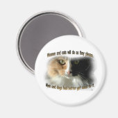 Aimant Femmes et chats... (Recto/Verso)