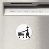 Aimant femmes faire du shopping black trolly (In Situ (Lave-vaisselle))