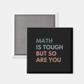 Aimant Femmes Les maths c'est dur mais vous êtes dur auss (Recto/Verso)
