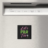 Aimant Femmes Let's Par Drôle Golf Golfeuse Fille Femmes (In Situ (Lave-vaisselle))