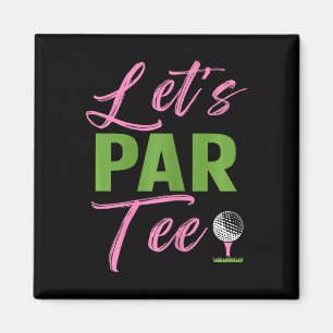 Aimant Femmes Let's Par Drôle Golf Golfeuse Fille Femmes