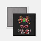 Aimant FEMMES Messy Bun C'Est Mon Pajama De Noël (Recto/Verso)