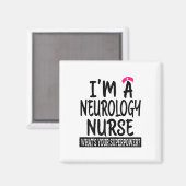 Aimant Femmes Neurologie Infirmière Funny École De Nourri (Recto/Verso)