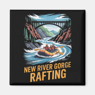Aimant Femmes Nouvelle Gorge de rivière Rafting Whitewate
