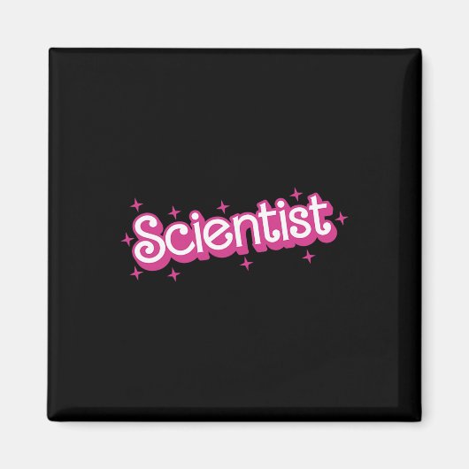 Aimant Femmes Rétro Rose Scientifique Professeur de Scien (Devant)