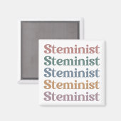 Aimant Femmes Stéménistes Rétro Dans STEM (Recto/Verso)