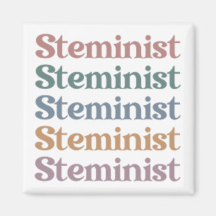 Aimant Femmes Stéménistes Rétro Dans STEM