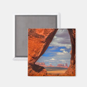Aimant Fenêtre de roche sur Monument Valley, AZ (Recto/Verso)