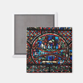 Aimant Fenêtre représentant le bon samaritain (Recto/Verso)