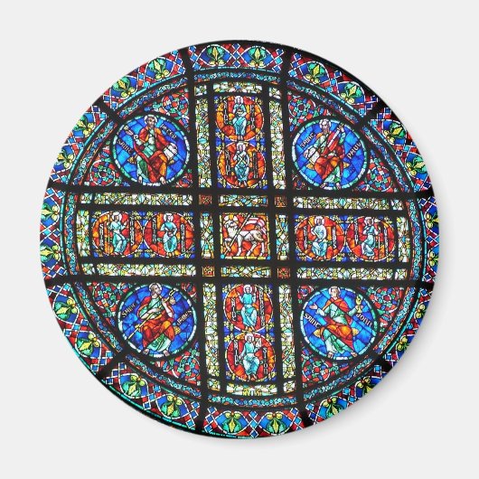 Aimant fenêtre rose (Devant)