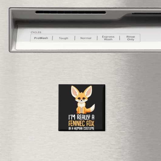 Aimant Fennec Fox Costume Girls Fox (In Situ (Lave-vaisselle))