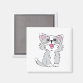 Aimant Fer Cute Chat esthétique Happy Chat Clipart Dessin (Recto/Verso)
