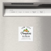 Aimant Ferme Citrouilles frais automne Halloween rétro (In Situ (Lave-vaisselle))