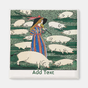 Aimant Ferme de porcs, ajouter du texte