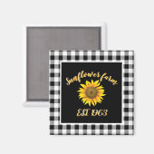 Aimant Ferme de tournesols  (Recto/Verso)