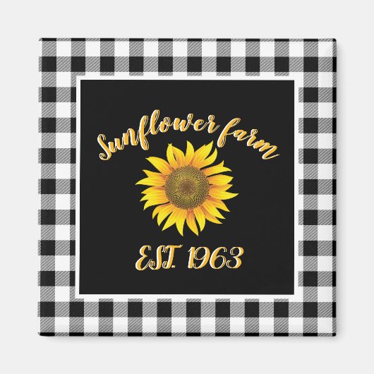 Aimant Ferme de tournesols  (Devant)